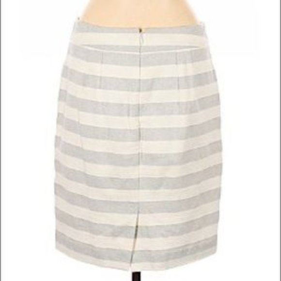 LOFT striped sailor pencil skirt 10P - Picture 3 of 4